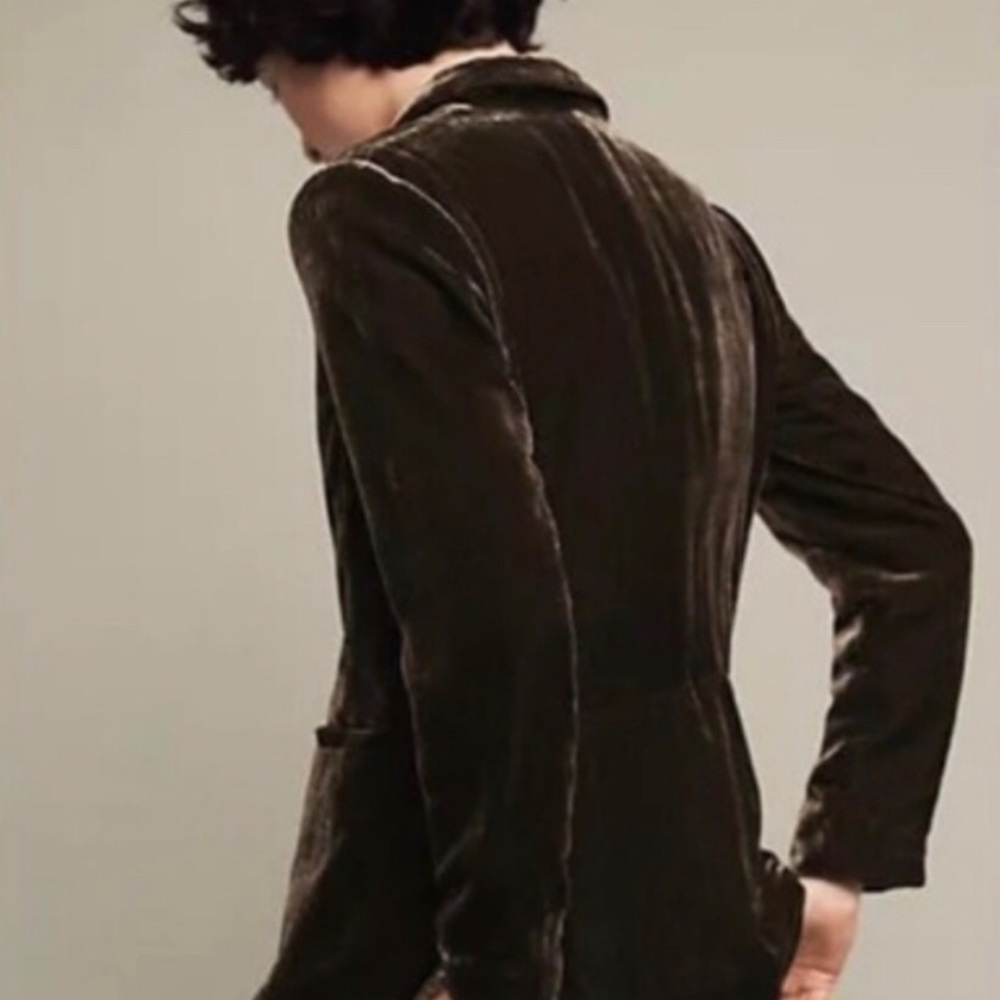 Anthropologie eve velvet blazer